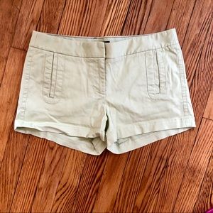 J. Crew Mint Green Stretch Shorts